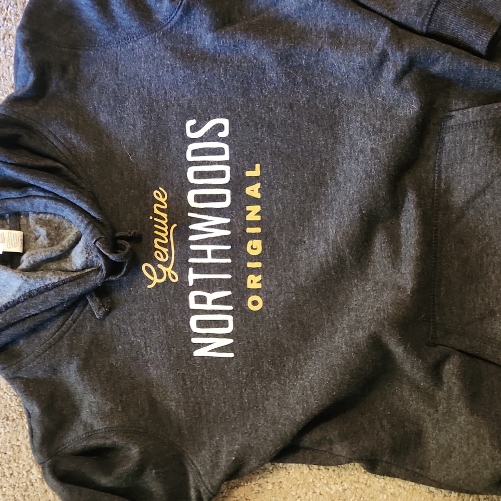 District Dark Gray Hoodie with White and Gold Accents - Picture 4 of 6